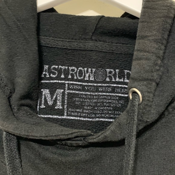 🔥 Travis Scott Astroworld Wish You Were Here Hoodie Black Medium - Picture 6 of 8